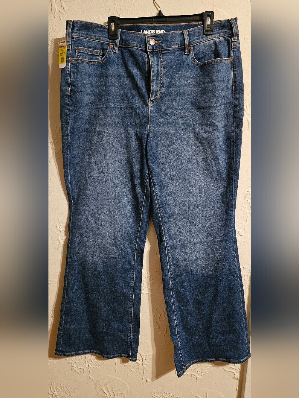 Lands' End Women's Blue Boot-Cut Jeans NWT 20W